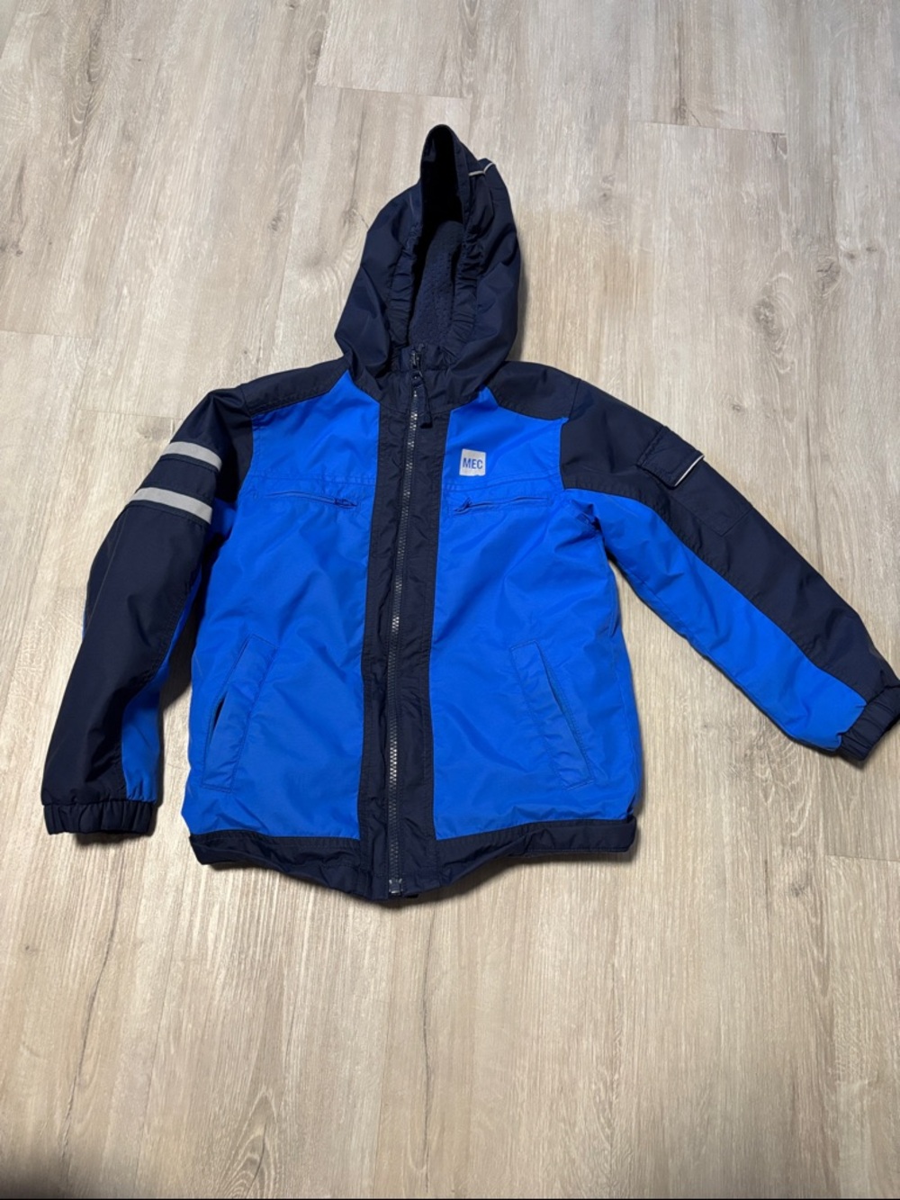 MEC Kids Royal Blue and Navy Hooded‎ Puffer Jacket